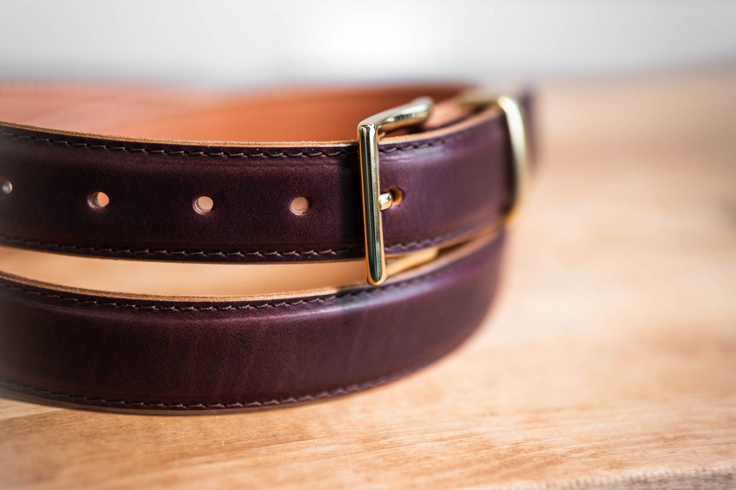 Dress Belt - Bordeaux