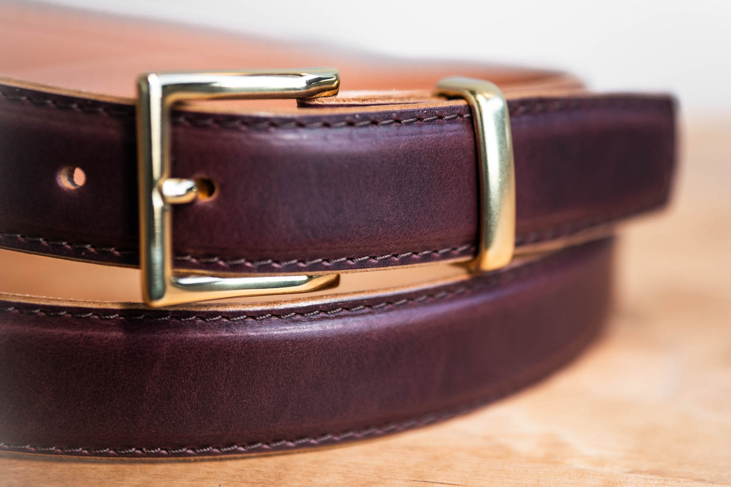 Dress Belt - Bordeaux