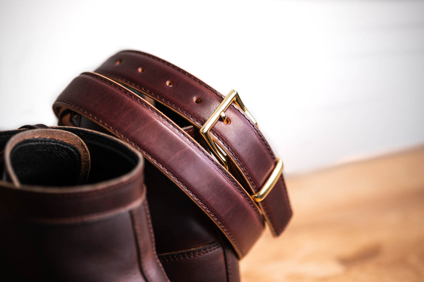 Dress Belt - Bordeaux